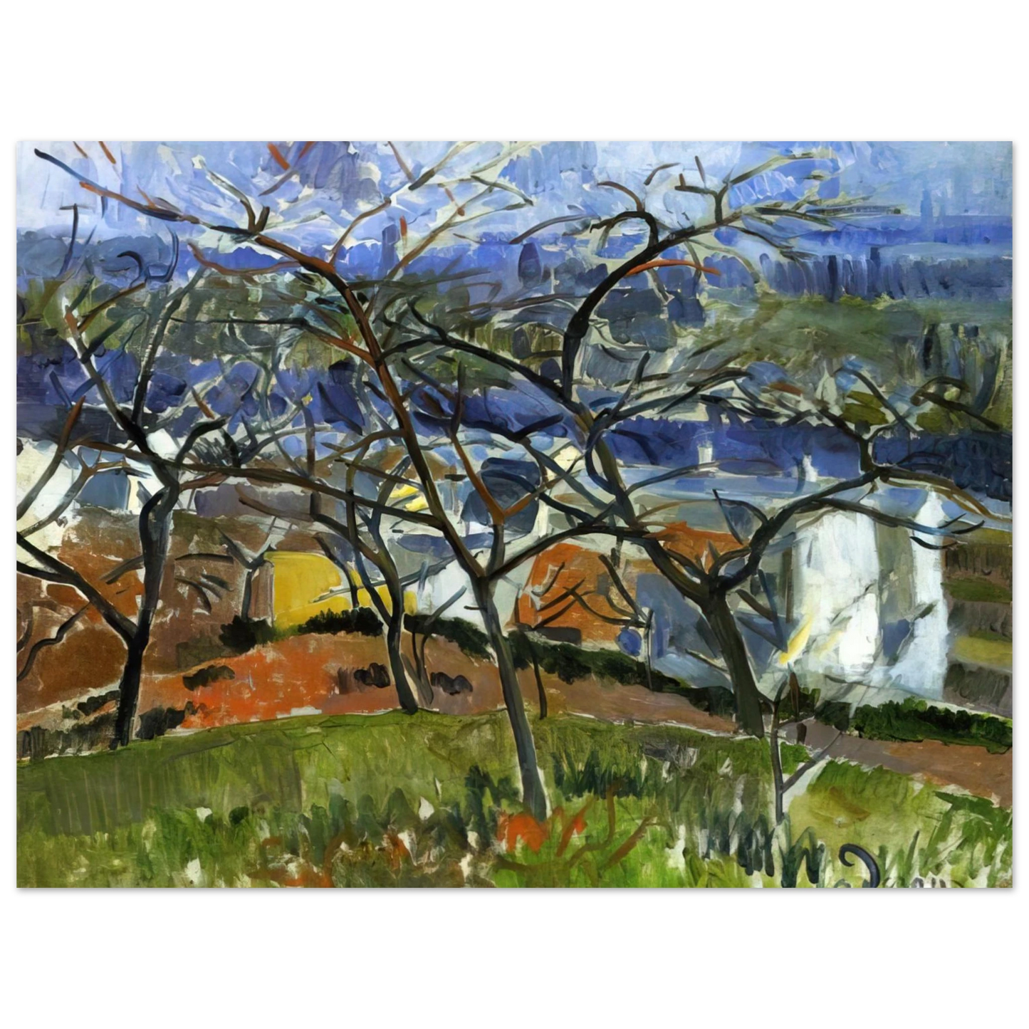 Andre Derain - LANDSCAPE NEAR CHATOU 1904  75x100 cm / 30x40inches Fine Art Poster
