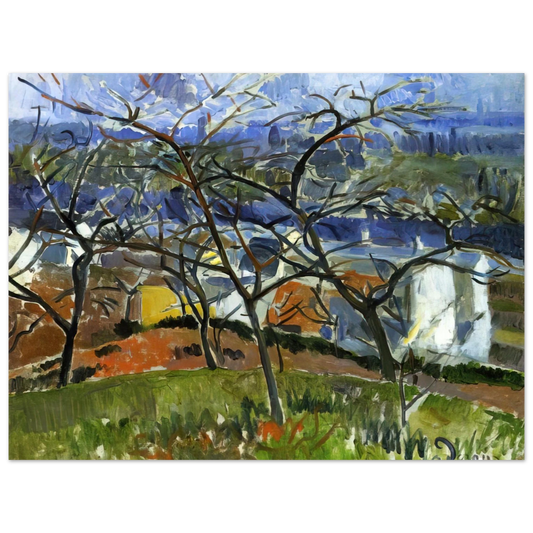 Andre Derain - LANDSCAPE NEAR CHATOU 1904  75x100 cm / 30x40inches Fine Art Poster