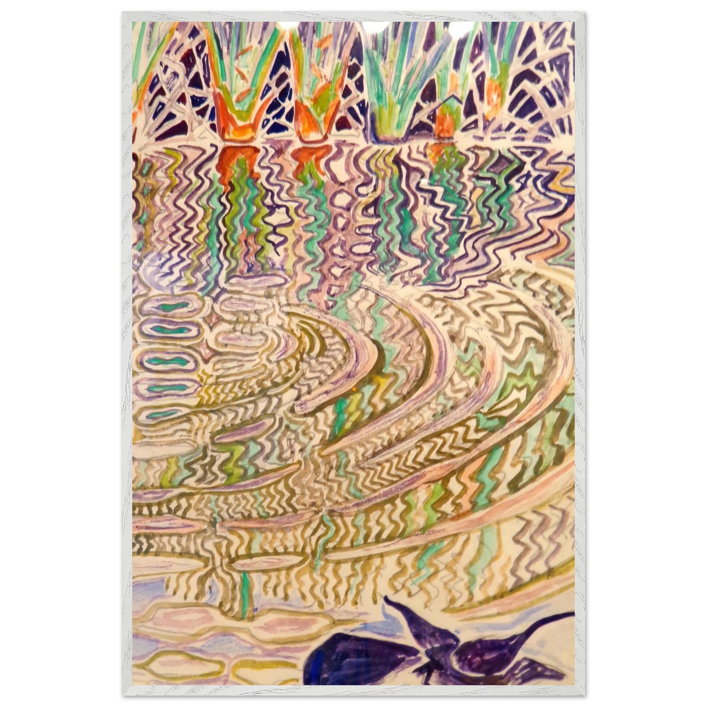 Walter Inglis Anderson - Walter Anderson Wall art - 70x100 cm / 28x40 inches - Premium Wooden Framed Poster With Fine Art Paper-canvas - Black frame