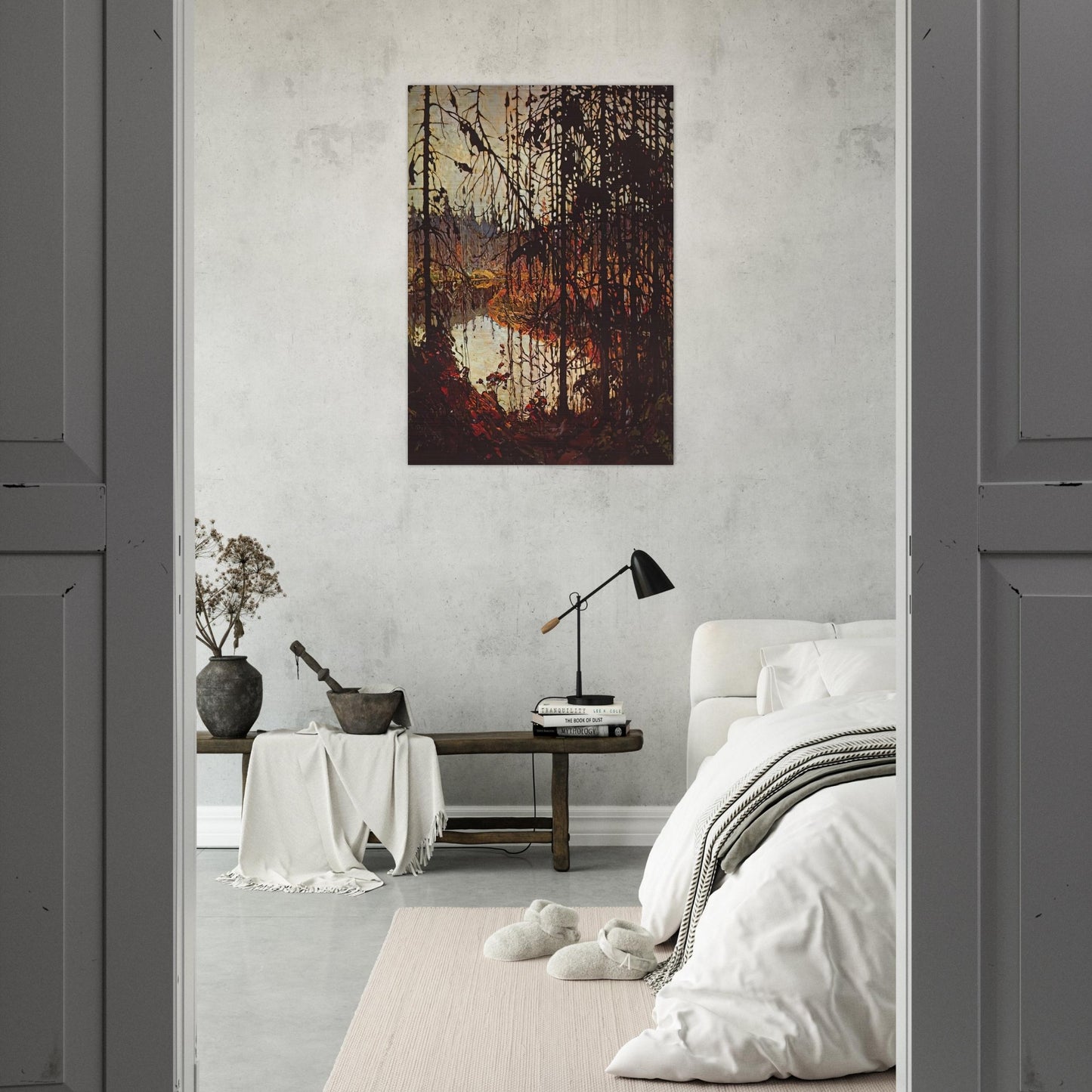 NORTHERN RIVER 1915 - Tom Thomson Brushed Aluminum Print - 70x100 cm / 28x40 inches | Tom Thomson Aluminum Print | Tom Thomson Prints