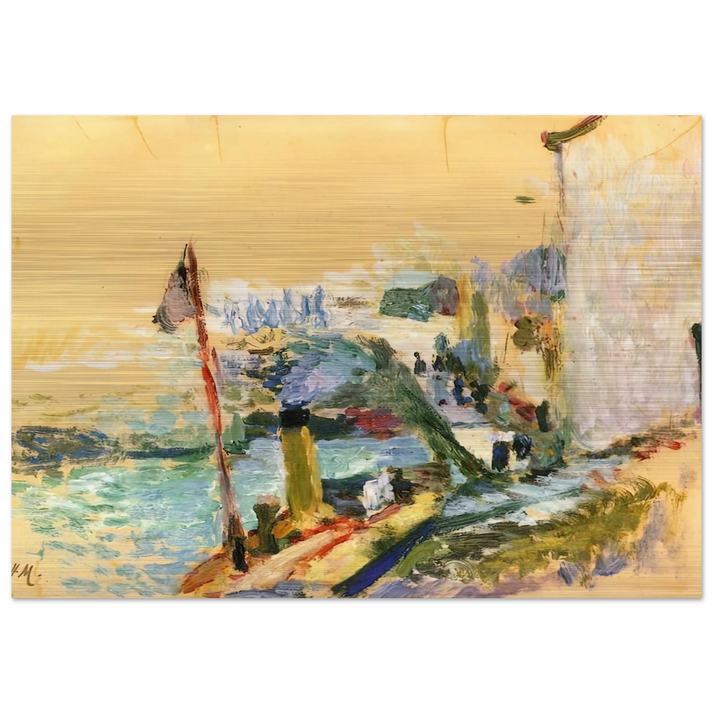 THE PORT OF BELLE ISLE SUR MER 1897 - Henri Matisse Brushed Aluminum Print - 70x100 cm / 28x40 inches | Henri Matisse Aluminum Print | Henri Matisse Prints