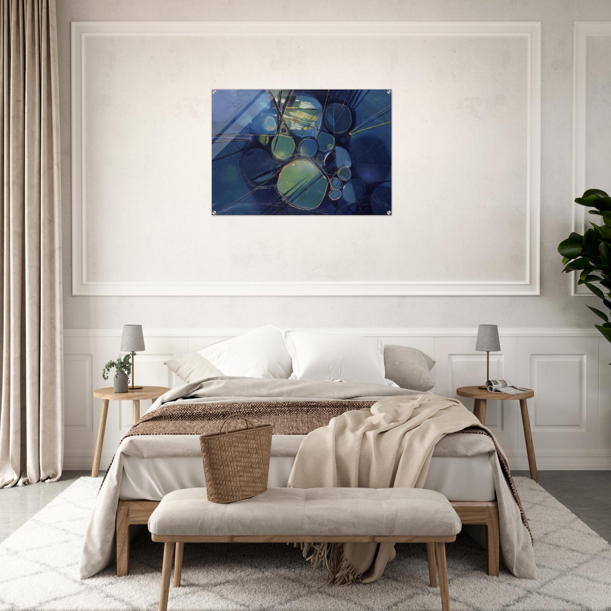 Green Abstract - 1966 - Gebre Kristos Desta Acrylic Print - 70x100 cm / 28x40″ inches