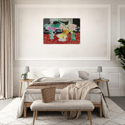 ROSES DE NOEL ET SAXIFRAGE 1944 - Henri Matisse Acrylic Print - 70x100 cm / 28x40″ inches