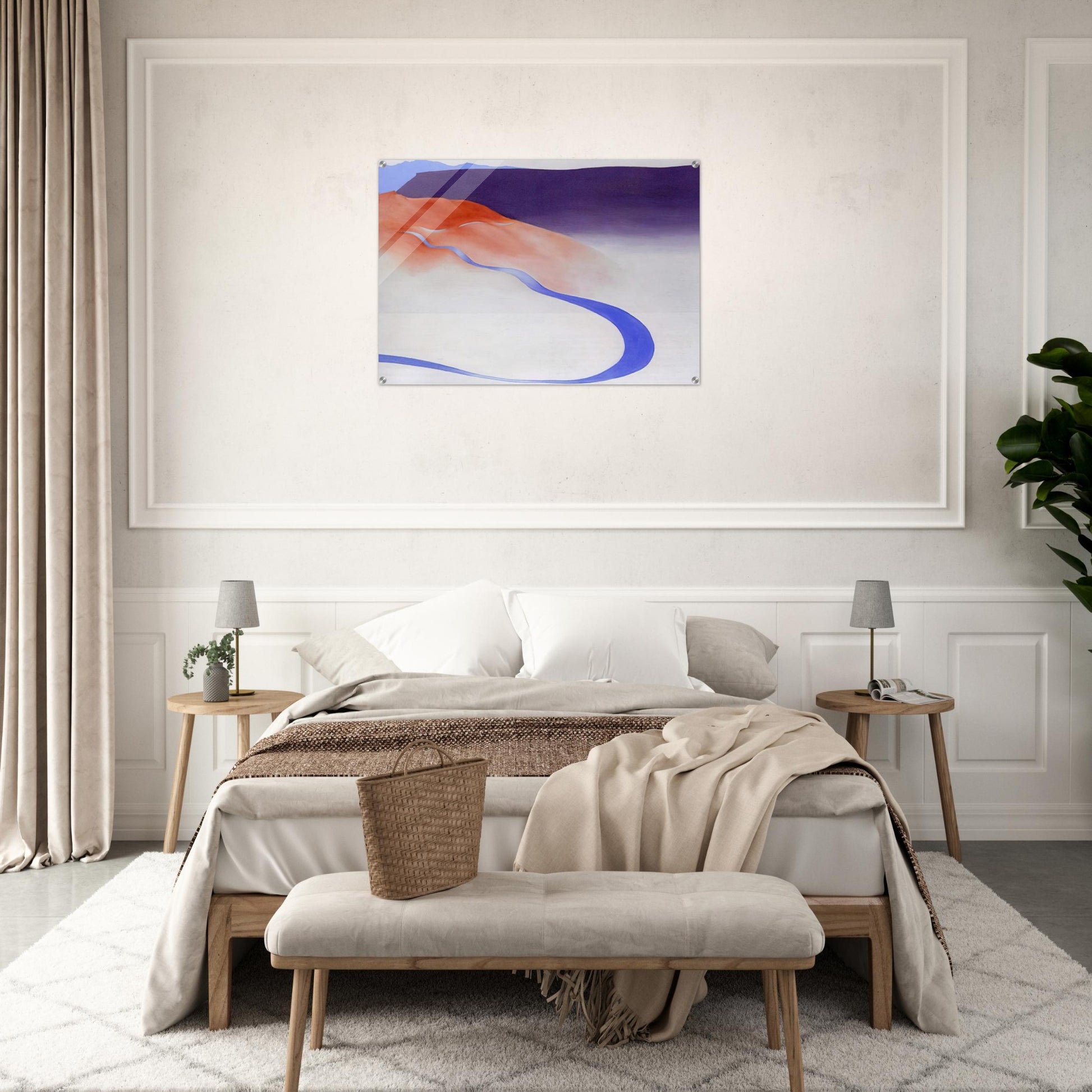 Road to the Ranch - Georgia O'Keeffe Acrylic Print - 70x100 cm / 28x40″ inches | Georgia O'Keeffe Wall Art | Georgia O'Keeffe Prints
