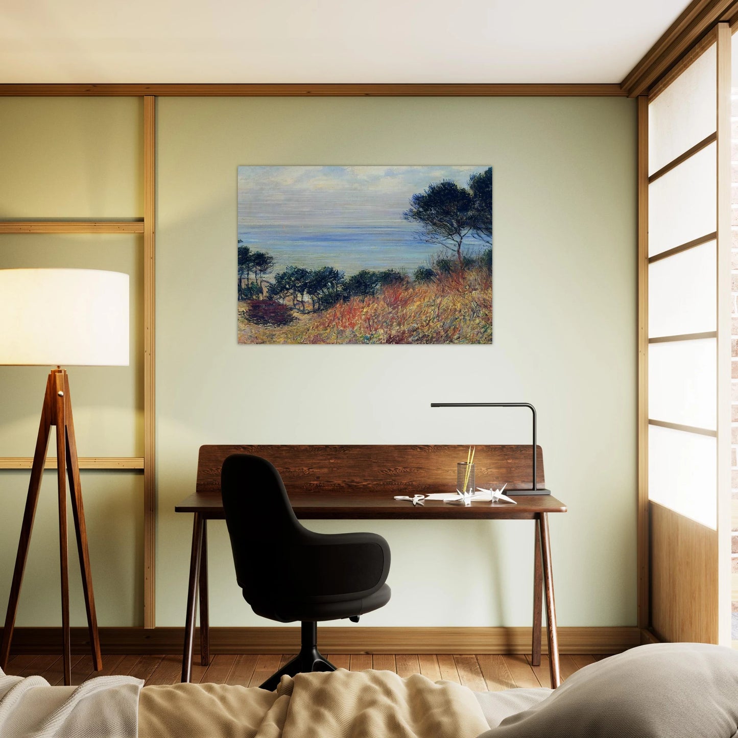The Coast of Varengeville - claude monet Brushed Aluminum Print - 70x100 cm / 28x40 inches | claude monet Aluminum Print | claude monet Prints