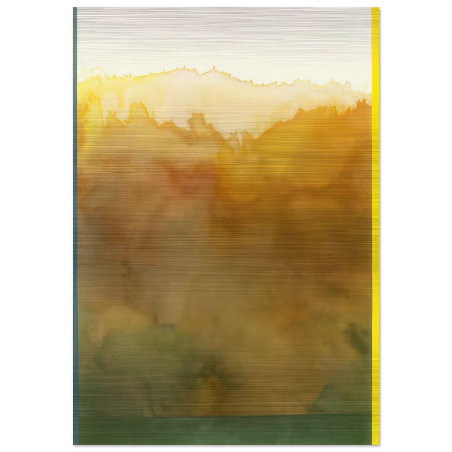 Turtle - 1977 - Ronnie Landfield Brushed Aluminum Print - 70x100 cm / 28x40 inches | Ronnie Landfield Aluminum Print | Ronnie Landfield Prints