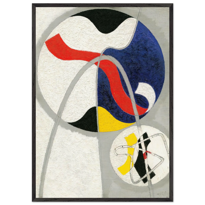 Project for the sculpture Bennett - Laszlo Moholy-Nagy 70x100 cm / 28x40 inches Framed Art Print – Black Wooden Frame