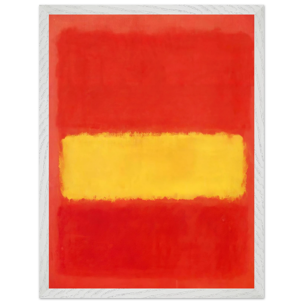 Mark Rothko - Yellow band - 1956 Wall Art - 30x40 cm / 12x16 inches - Premium Wooden Framed Poster With Fine Art Paper-canvas - Wood frame