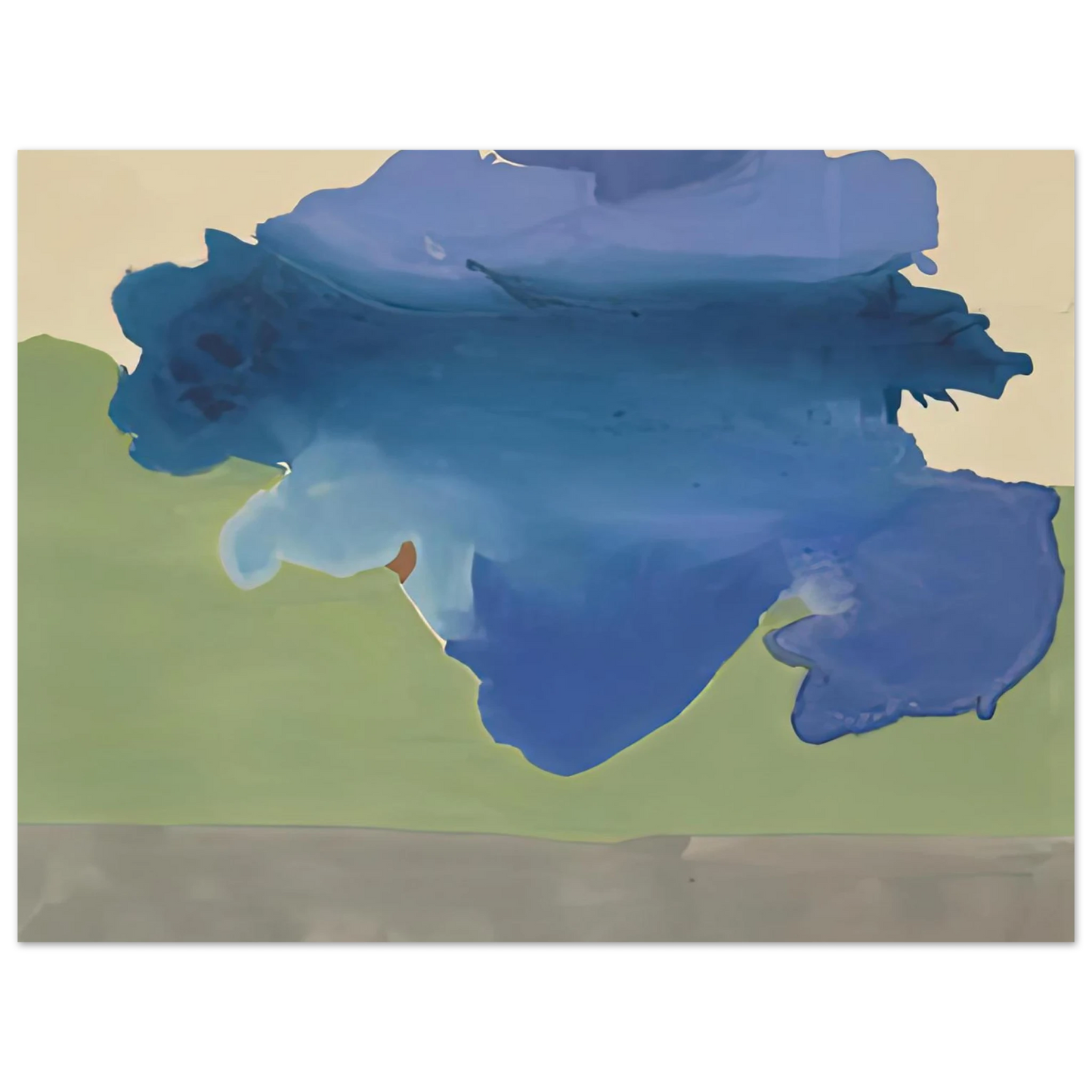 Helen Frankenthaler - The Bay, 1963- Wall Art - 21x29.7 cm / 8x12" - Fine Art Poster-canvas - -