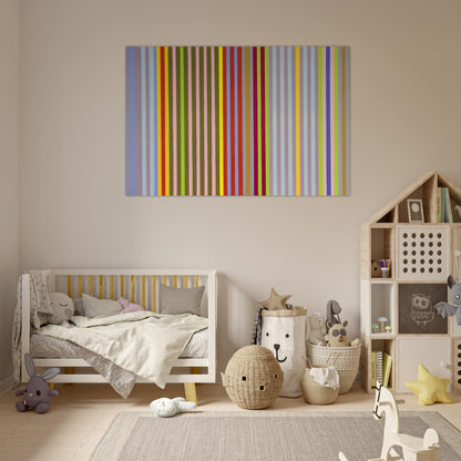 Apricot Ripple - 1968 - Gene Davis Art Prints - 100x150 cm / 40x60″ inches | Gene Davis Poster | Gene Davis Prints