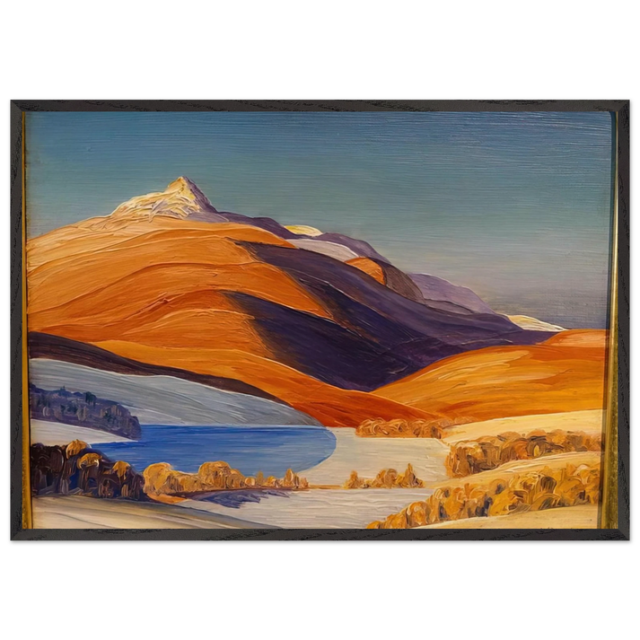 Vermont Study - Rockwell Kent 70x100 cm / 28x40 inches Framed Art Print – Black Wooden Frame