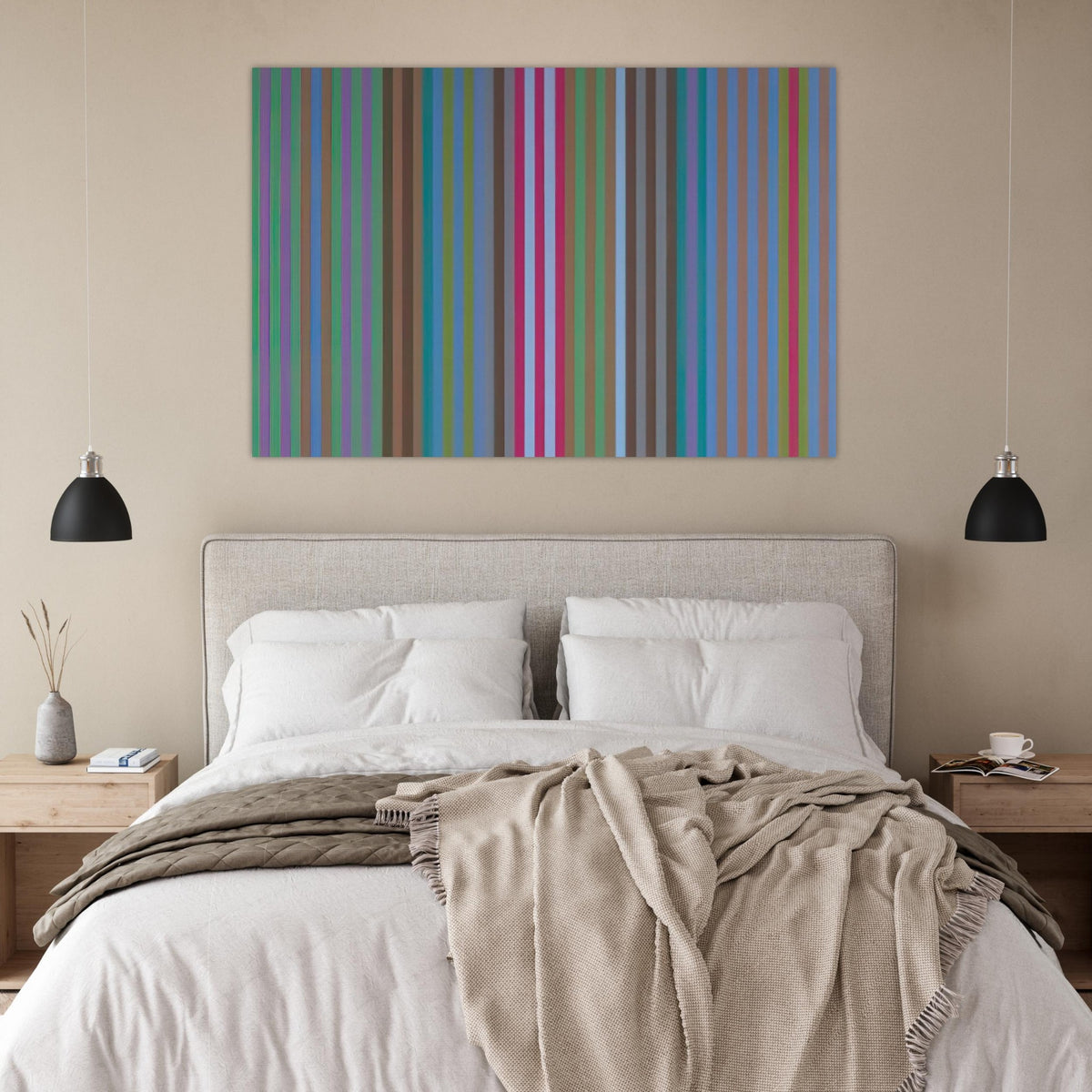 Bulletproof - 1969 - Gene Davis Art Prints - 100x150 cm / 40x60″ inches | Gene Davis Poster | Gene Davis Prints