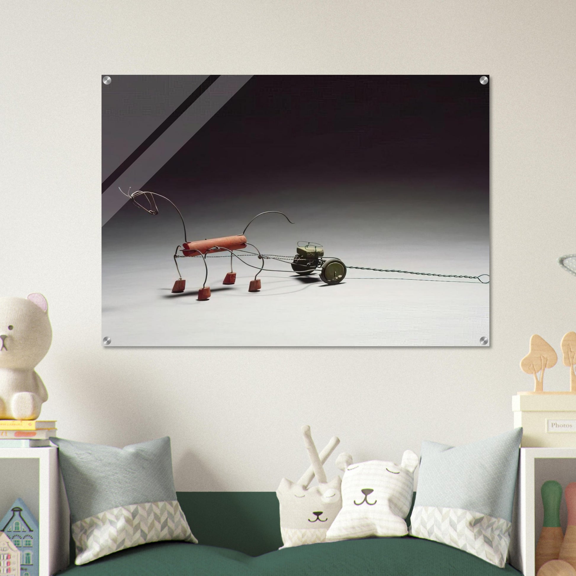 RED HORSE AND GREEN SULKY 1926 - Alexander Calder Acrylic Print - 70x100 cm / 28x40″ inches