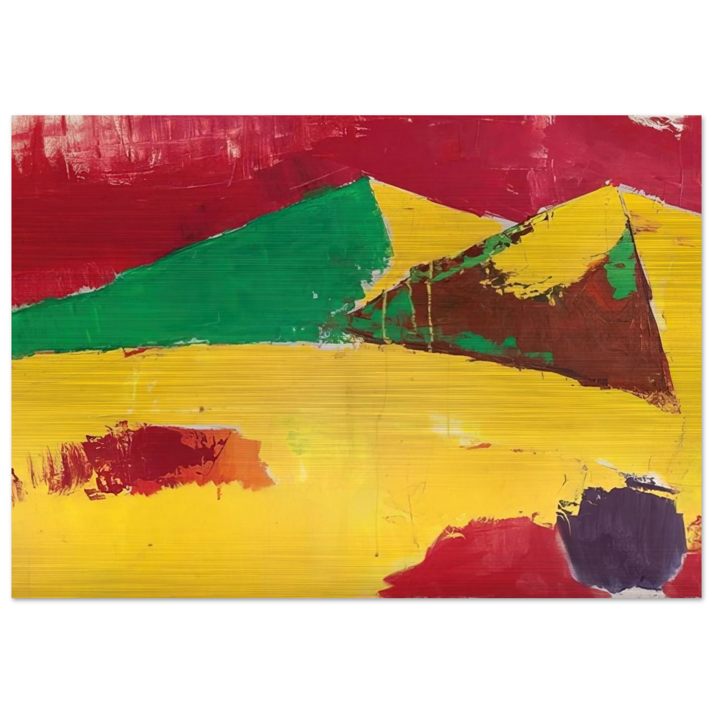 Sicile Agrigente - 1953 - Nicolas de Stael Brushed Aluminum Print - 70x100 cm / 28x40 inches | Nicolas de Stael Aluminum Print | Nicolas de Stael Prints