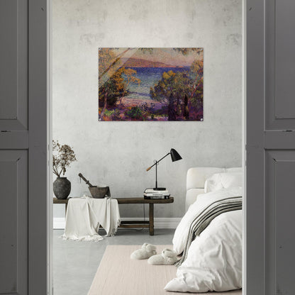 PINES AND EUCALYPTUS AT CAVELIERI 1905 - Theo van Rysselberghe Acrylic Print - 70x100 cm / 28x40″ inches
