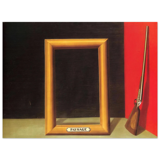 Rene Magritte - THE DELIGHTS OF LANDSCAPE 1928  75x100 cm / 30x40inches Fine Art Poster