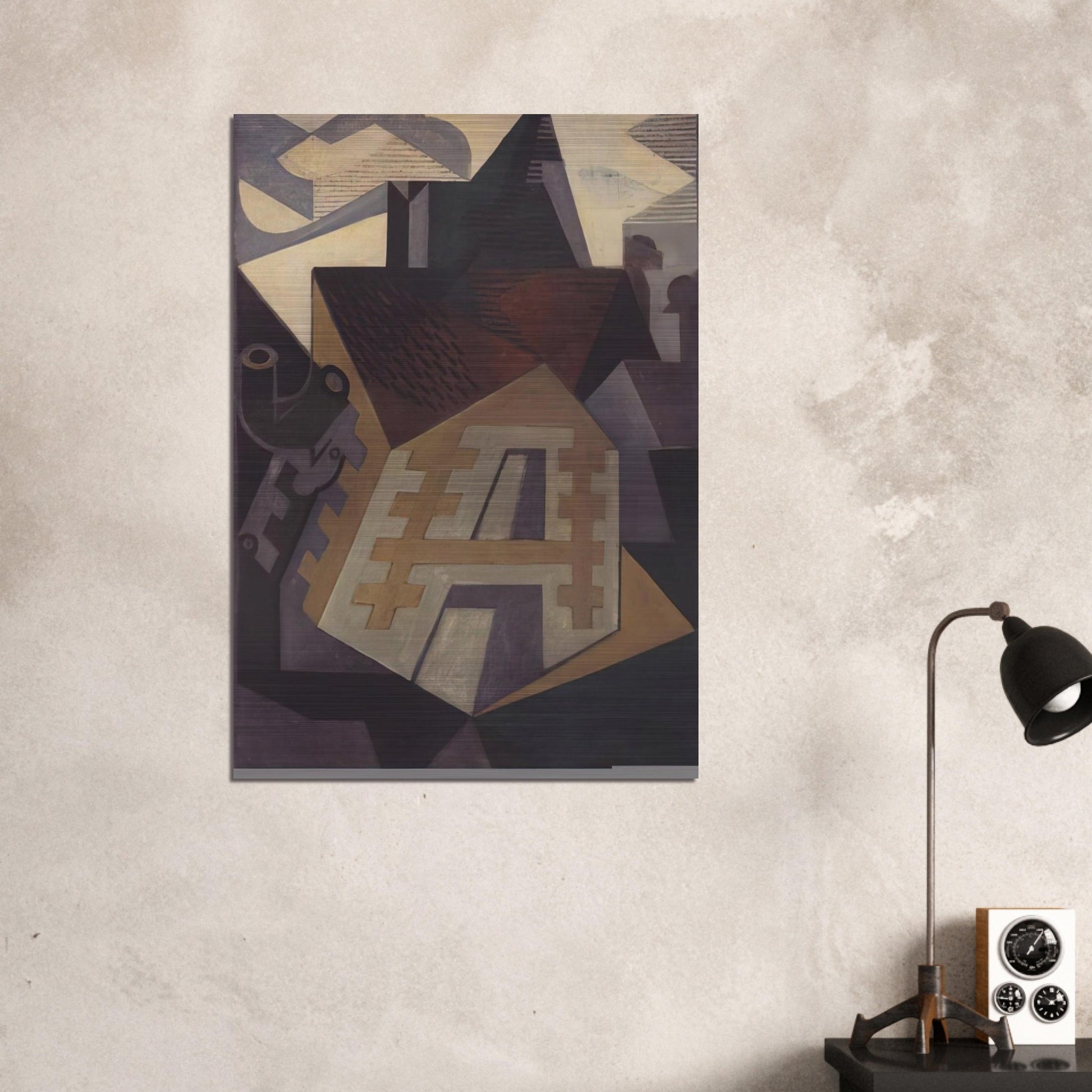 LANDSCAPE AT BEAULIEU 1918 - Juan Gris Brushed Aluminum Print - 70x100 cm / 28x40 inches | Juan Gris Aluminum Print | Juan Gris Prints