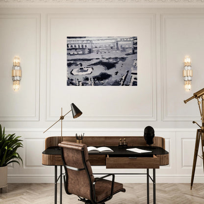 TOWNSCAPE M6 1968 - Gerhard Richter Brushed Aluminum Print - 70x100 cm / 28x40 inches | Gerhard Richter Aluminum Print | Gerhard Richter Prints