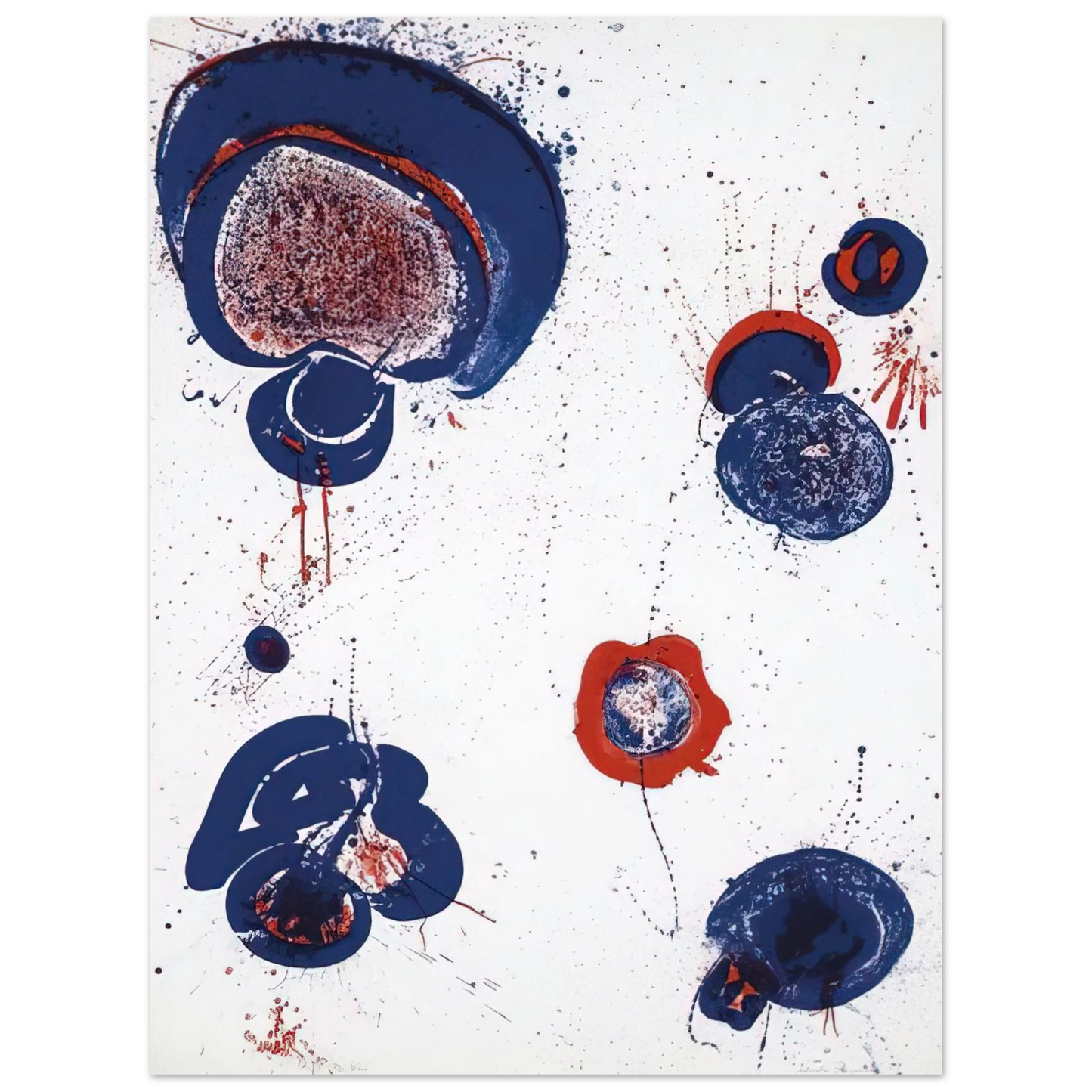 Sam Francis - Chinese Planet  75x100 cm / 30x40inches Fine Art Poster