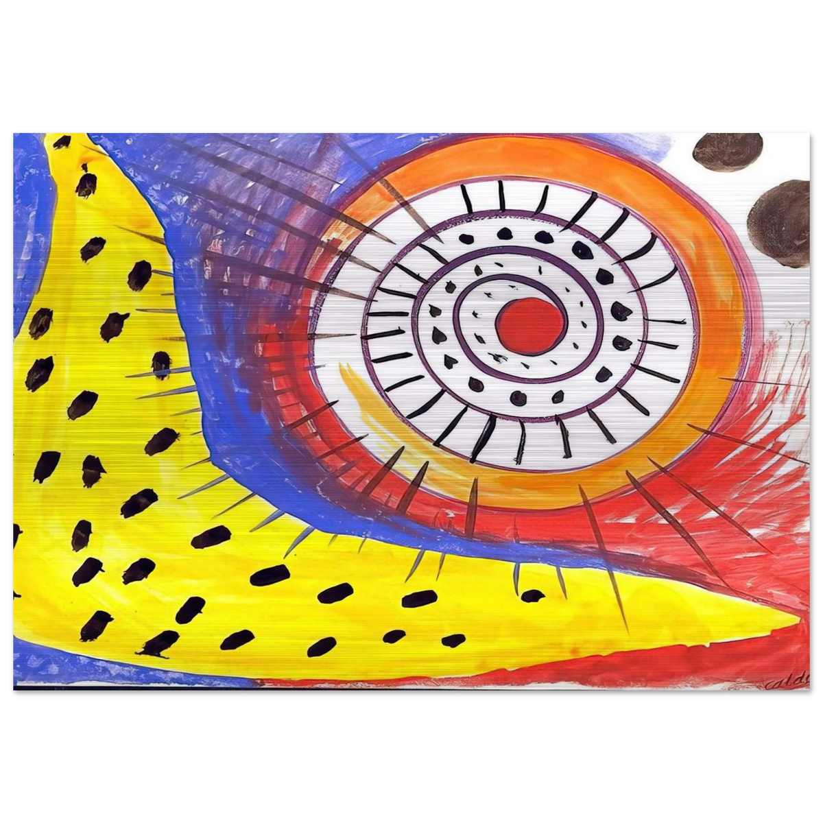 SPIRAL COMPOSITION 1970 - Alexander Calder Brushed Aluminum Print - 70x100 cm / 28x40 inches | Alexander Calder Aluminum Print | Alexander Calder Prints