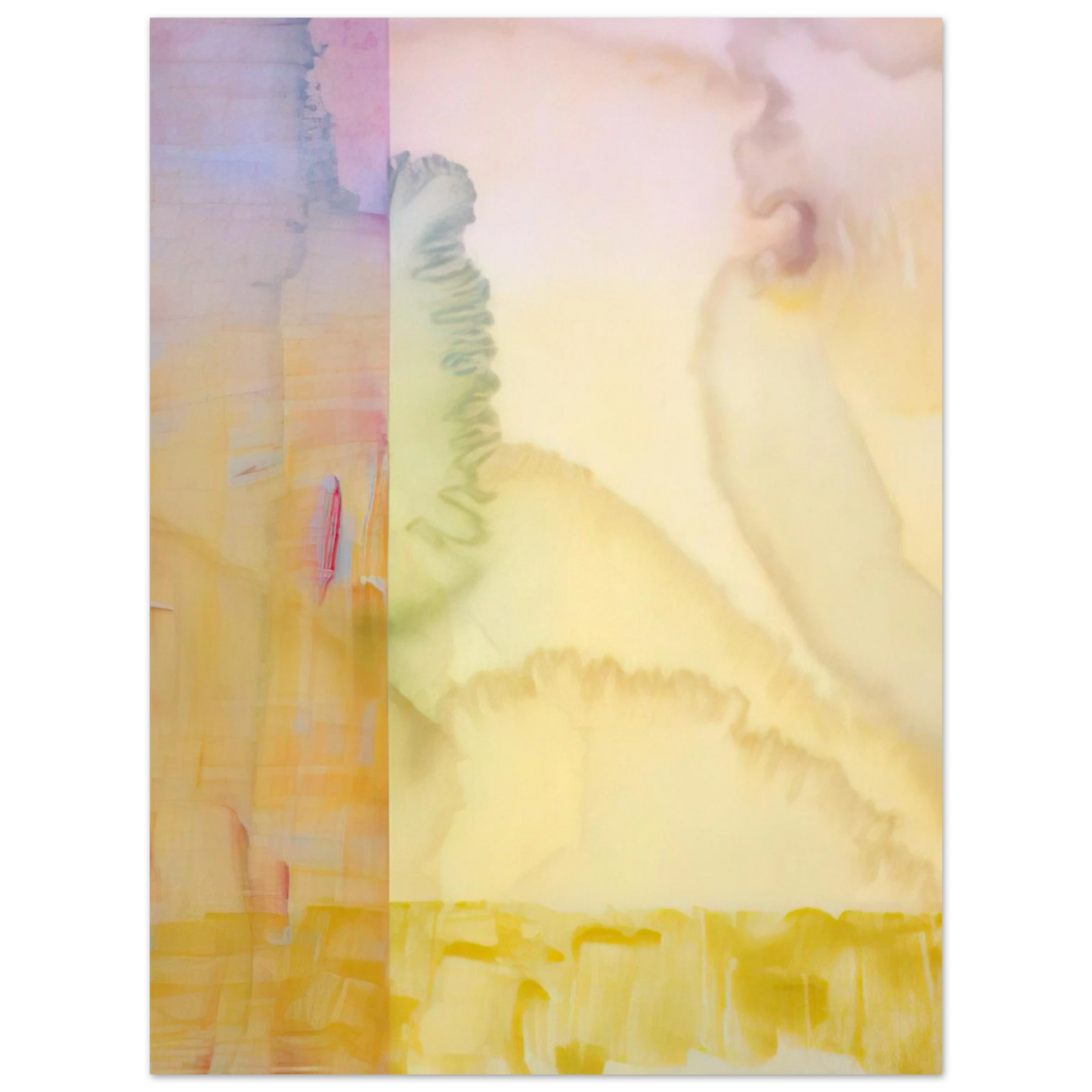 Ronnie Landfield - Goldenrods - 1975  75x100 cm / 30x40inches Fine Art Poster