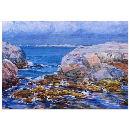 Duck Island, Isles of Shoals - Childe Hassam Brushed Aluminum Print - 70x100 cm / 28x40 inches | Childe Hassam Aluminum Print | Childe Hassam Prints