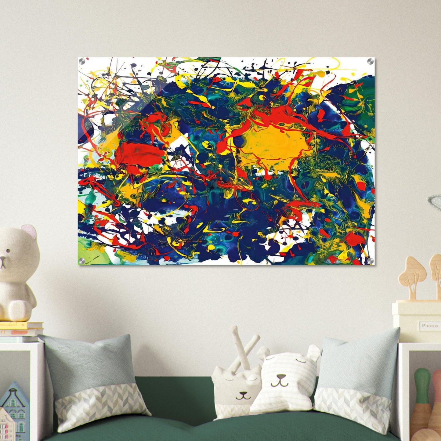 Untitled  SFP94-43  SF94-044  - Sam Francis Acrylic Print - 70x100 cm / 28x40″ inches