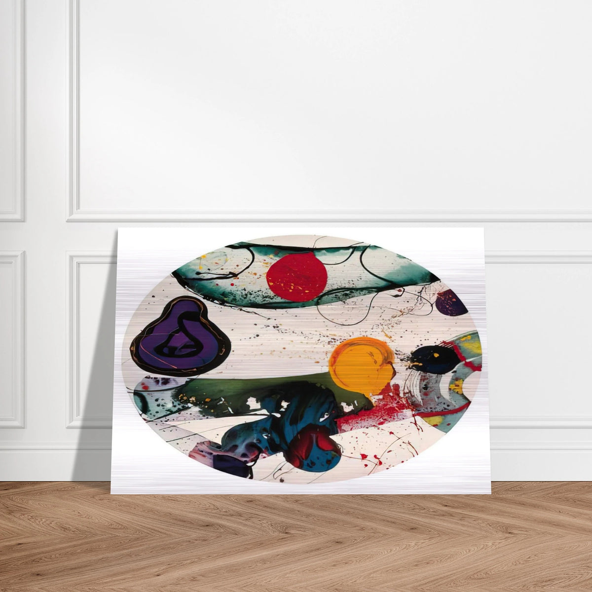 Lollipop  SF88-250  - Sam Francis Brushed Aluminum Print - 70x100 cm / 28x40 inches | Sam Francis Aluminum Print | Sam Francis Prints