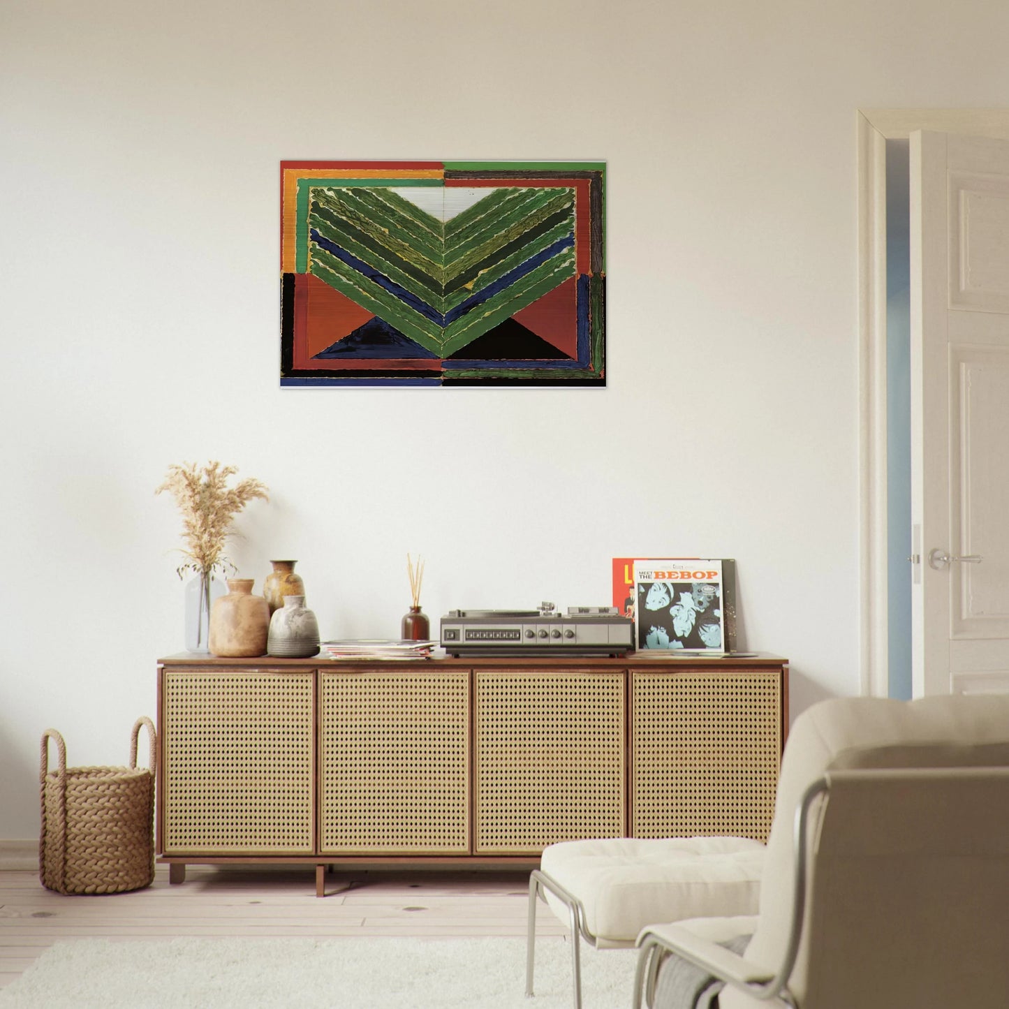 L'Arbre - Abstract Art - S. H. Raza Brushed Aluminum Print - 70x100 cm / 28x40 inches | S. H. Raza Aluminum Print | S. H. Raza Prints