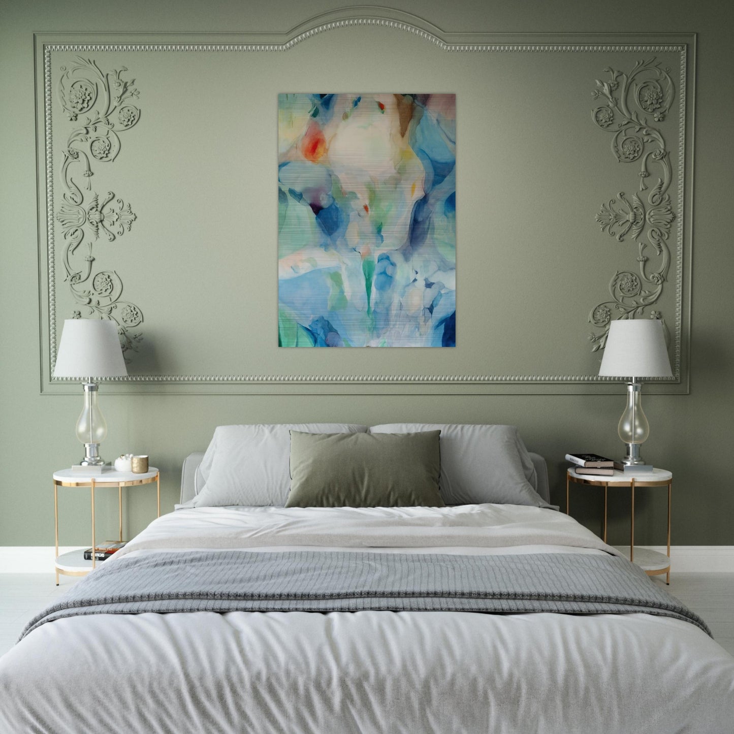 Before Songs - Alice Baber Brushed Aluminum Print - 70x100 cm / 28x40 inches | Alice Baber Aluminum Print | Alice Baber Prints