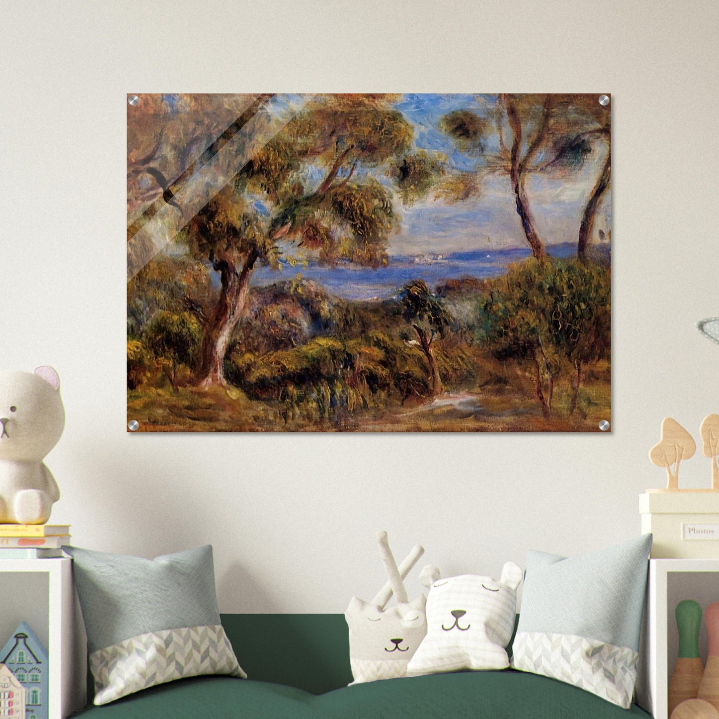 The Sea at Cagnes - Pierre-Auguste Renoir Acrylic Print - 70x100 cm / 28x40″ inches