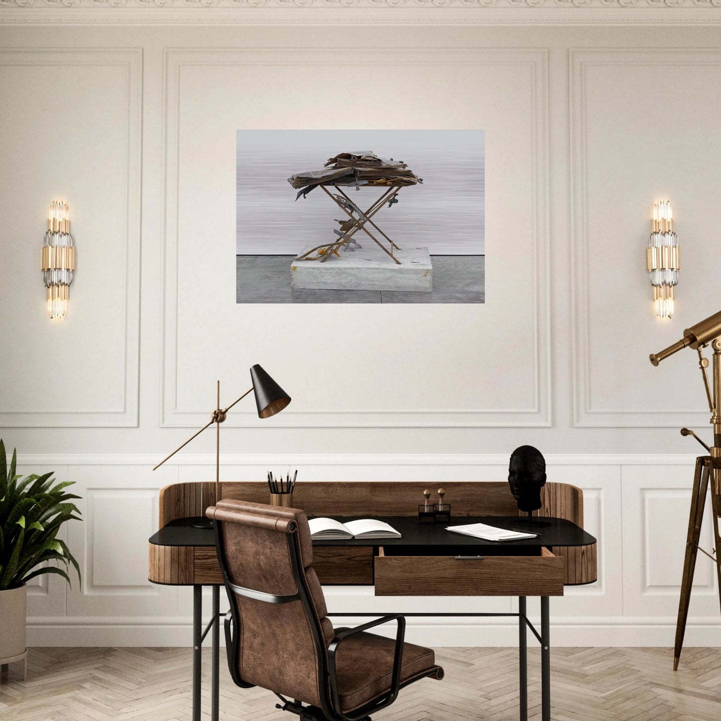DAT ROSA MIEL APIBUS 2009 - Anselm Kiefer Brushed Aluminum Print - 70x100 cm / 28x40 inches | Anselm Kiefer Aluminum Print | Anselm Kiefer Prints