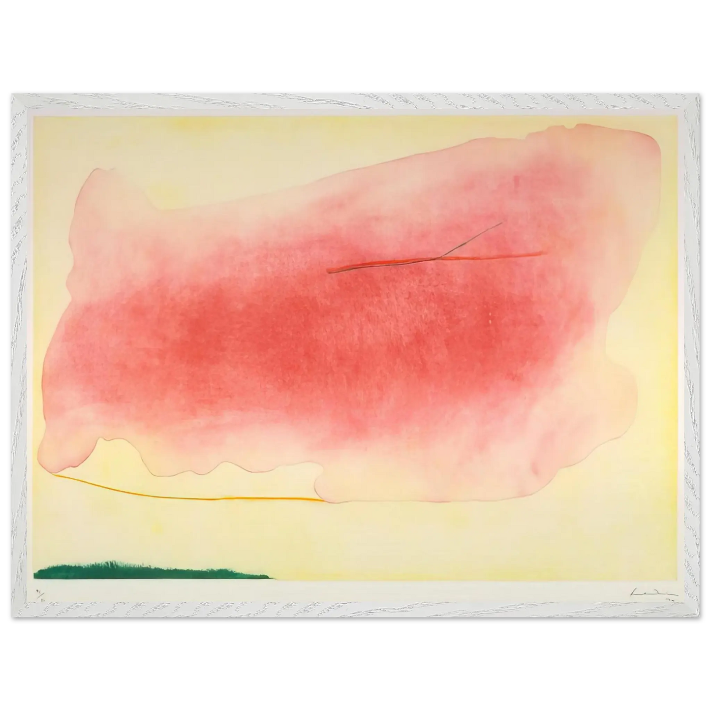 Helen Frankenthaler - Nepenthe - 1972 Wall art - A1 (59.4 x 84.1  cm) - Premium Wooden Framed Poster With Fine Art Paper - Black frame