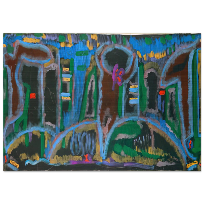 Garden in Saint Denis - 1980 - Betty Parsons Brushed Aluminum Print - 70x100 cm / 28x40 inches | Betty Parsons Aluminum Print | Betty Parsons Prints