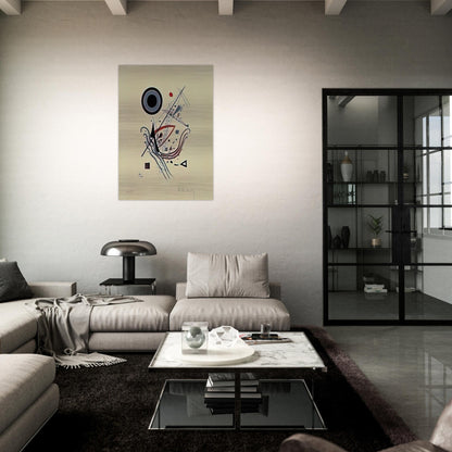 BLUE 1922 - Wassily Kandinsky Brushed Aluminum Print - 70x100 cm / 28x40 inches | Wassily Kandinsky Aluminum Print | Wassily Kandinsky Prints