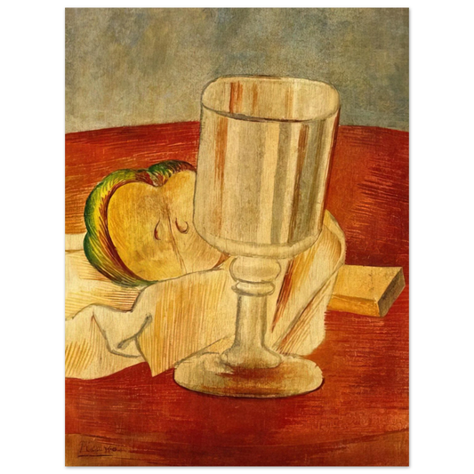 Pablo Picasso - Still life with Gobleet - 1914  75x100 cm / 30x40inches Fine Art Poster