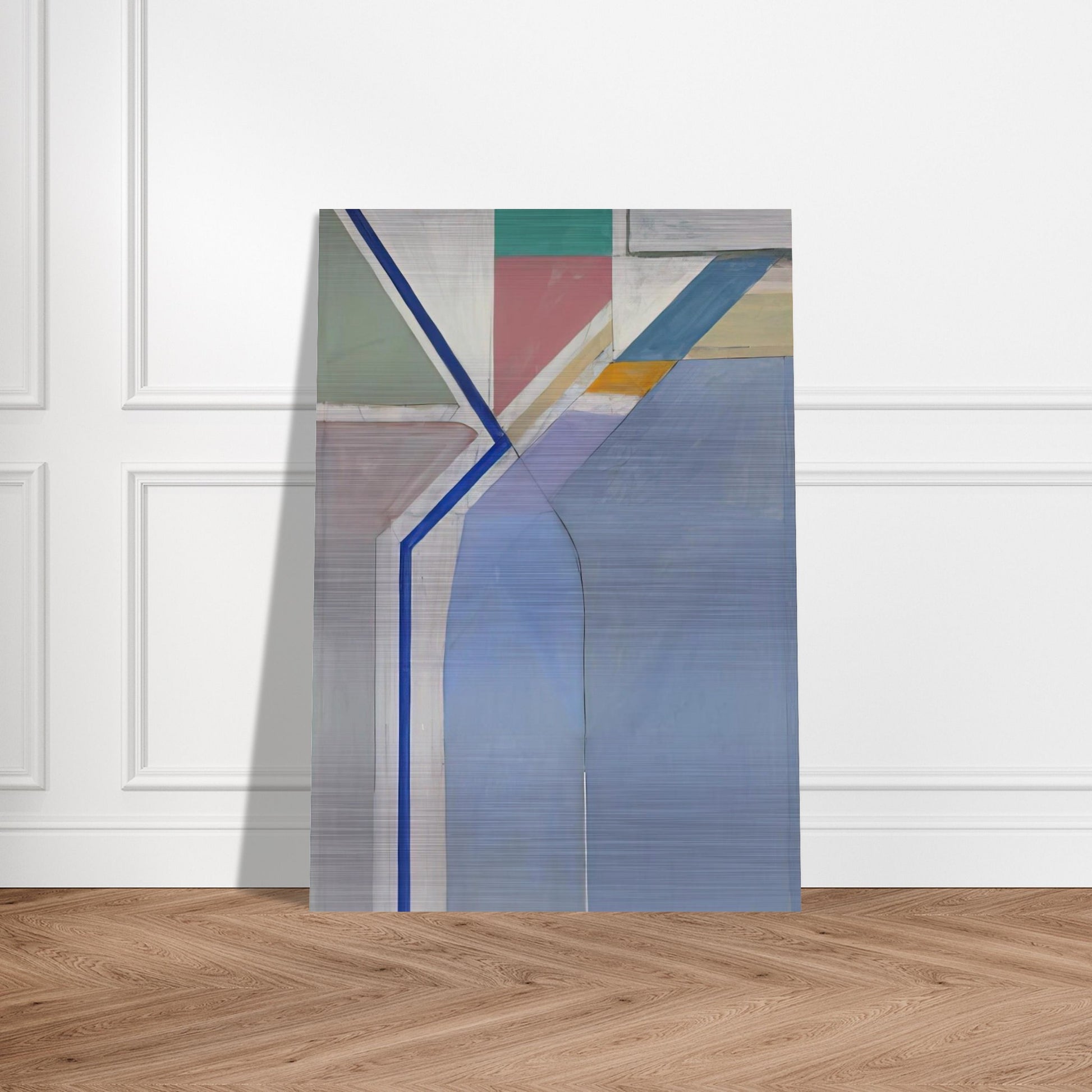 Ocean Park #24 - Richard Diebenkorn Brushed Aluminum Print - 70x100 cm / 28x40 inches | Richard Diebenkorn Aluminum Print | Richard Diebenkorn Prints