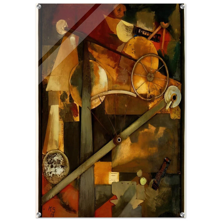 CONSTRUCTION FOR NOBLE LADIES 1919 - Kurt Schwitters Acrylic Print - 70x100 cm / 28x40″ inches