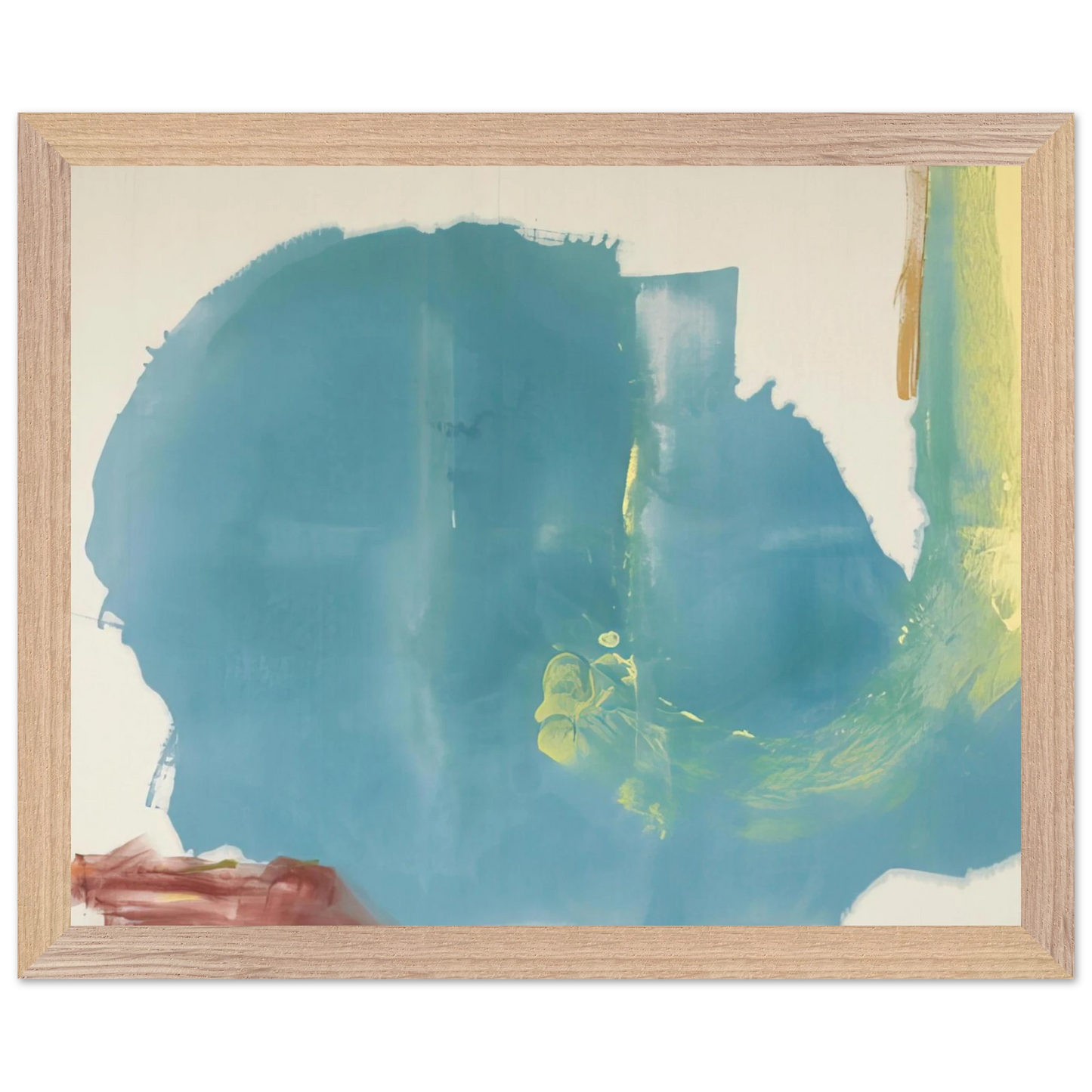 Helen Frankenthaler - Where Necessary - 1977 Wall art - 28x43  cm / XL (11x17 inches) - Fine Art Poster-canvas - -