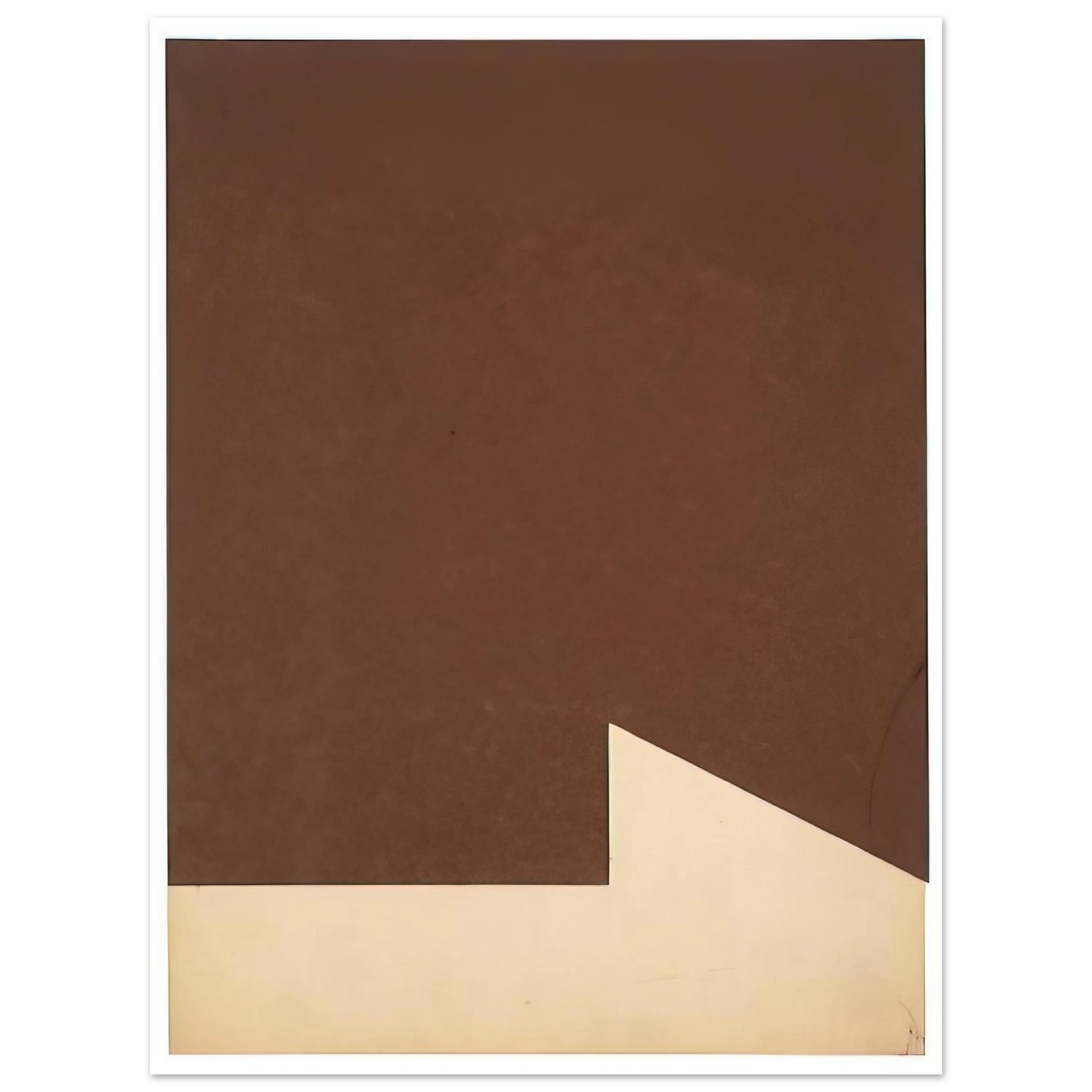Ellsworth Kelly - Brown and White  75x100 cm / 30x40inches Fine Art Poster