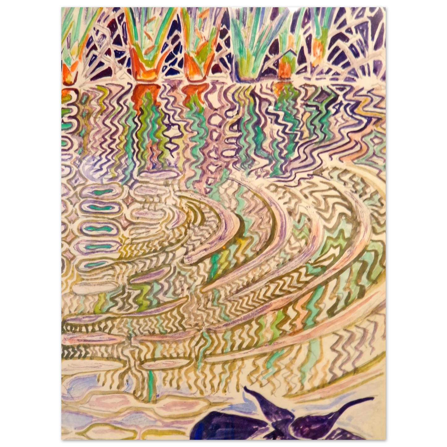 Walter Inglis Anderson - Walter Anderson Wall art - 15x20 cm / 6x8 inches - Premium Wooden Framed Poster With Fine Art Paper-canvas - Wood frame
