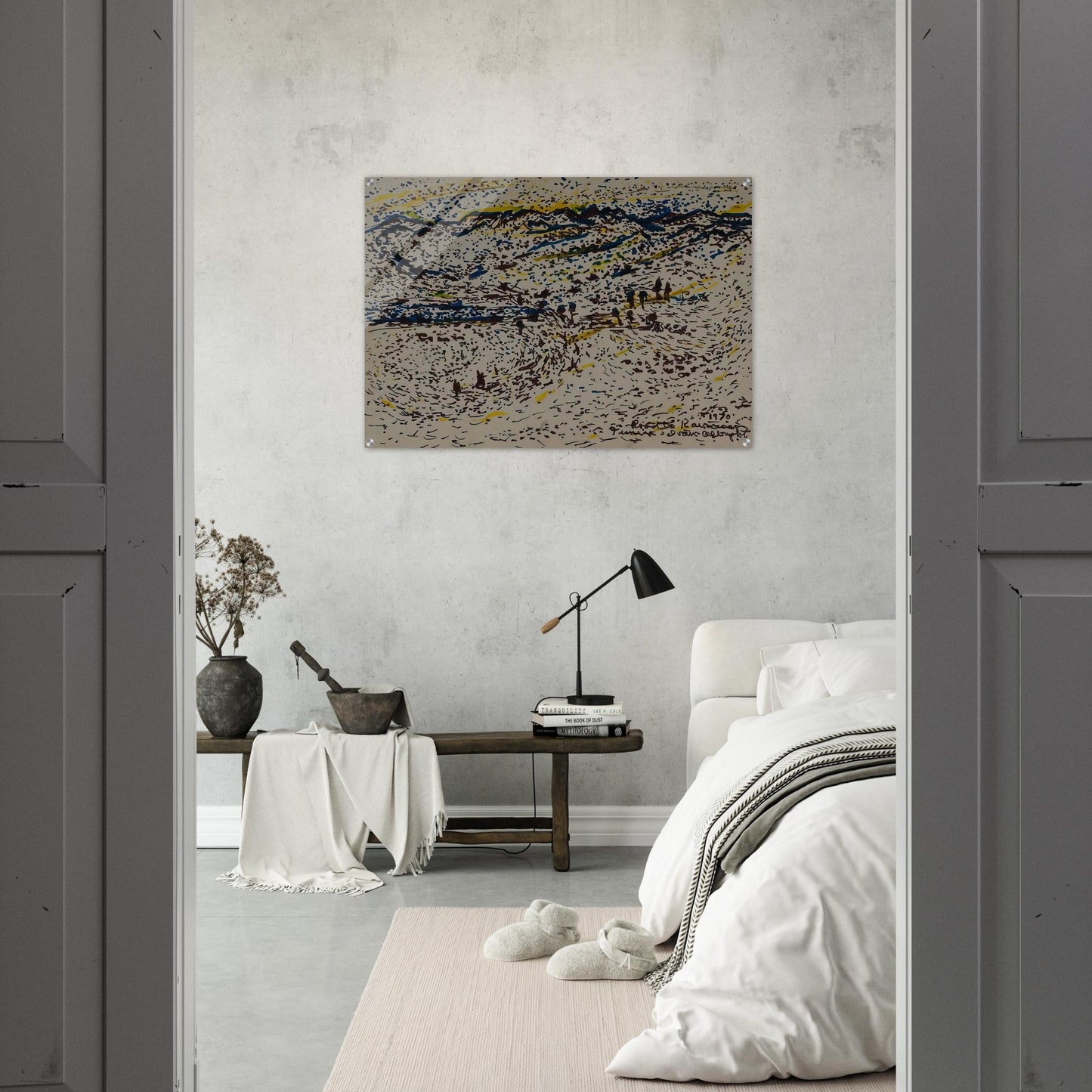 ROAD TO KAIROUAN TUNISIA 1970 - Ivan Albright Acrylic Print - 70x100 cm / 28x40″ inches