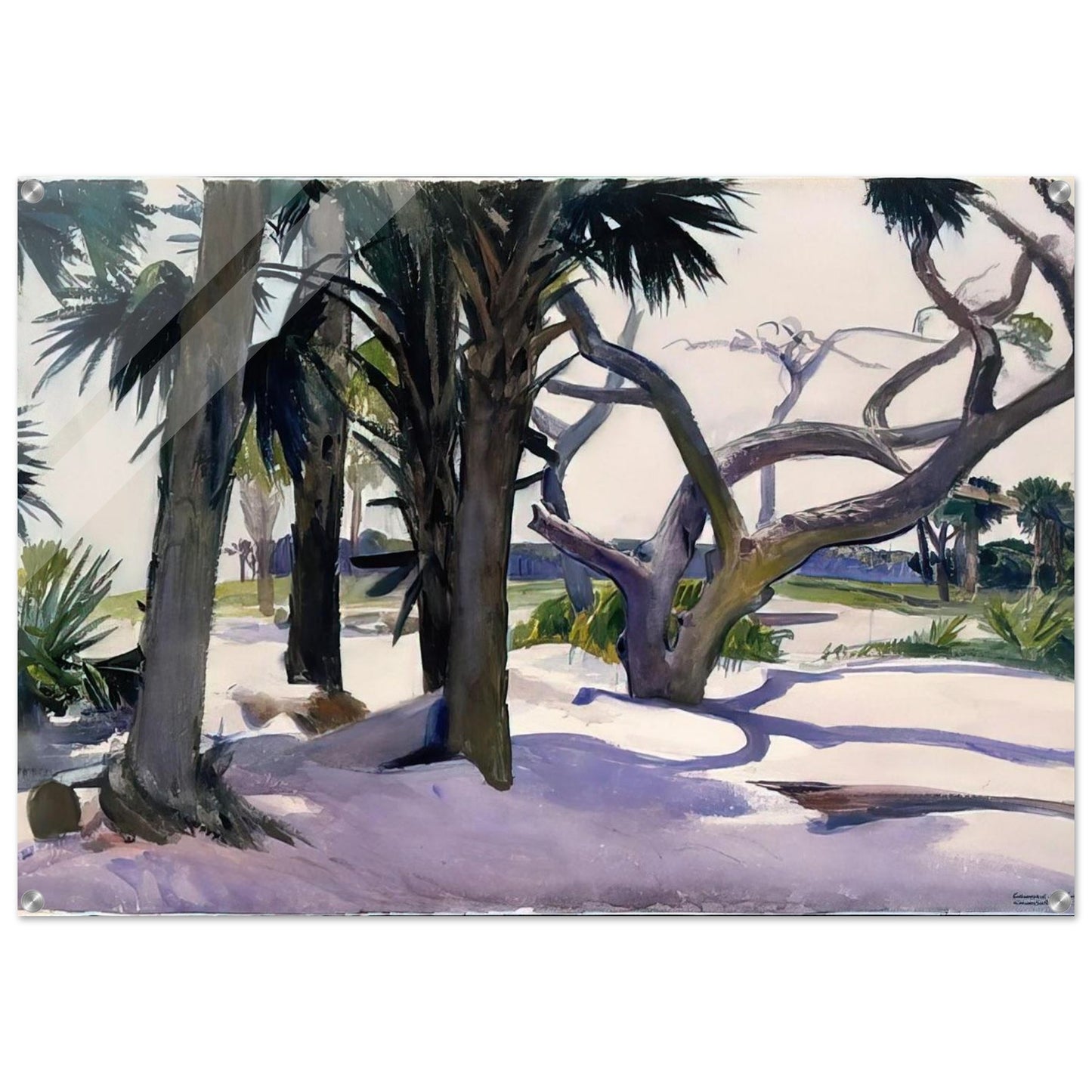 Folly Beach, Charleston, South Carolina - Edward Hopper Acrylic Print - 70x100 cm / 28x40″ inches | Edward Hopper Wall Art | Edward Hopper Prints