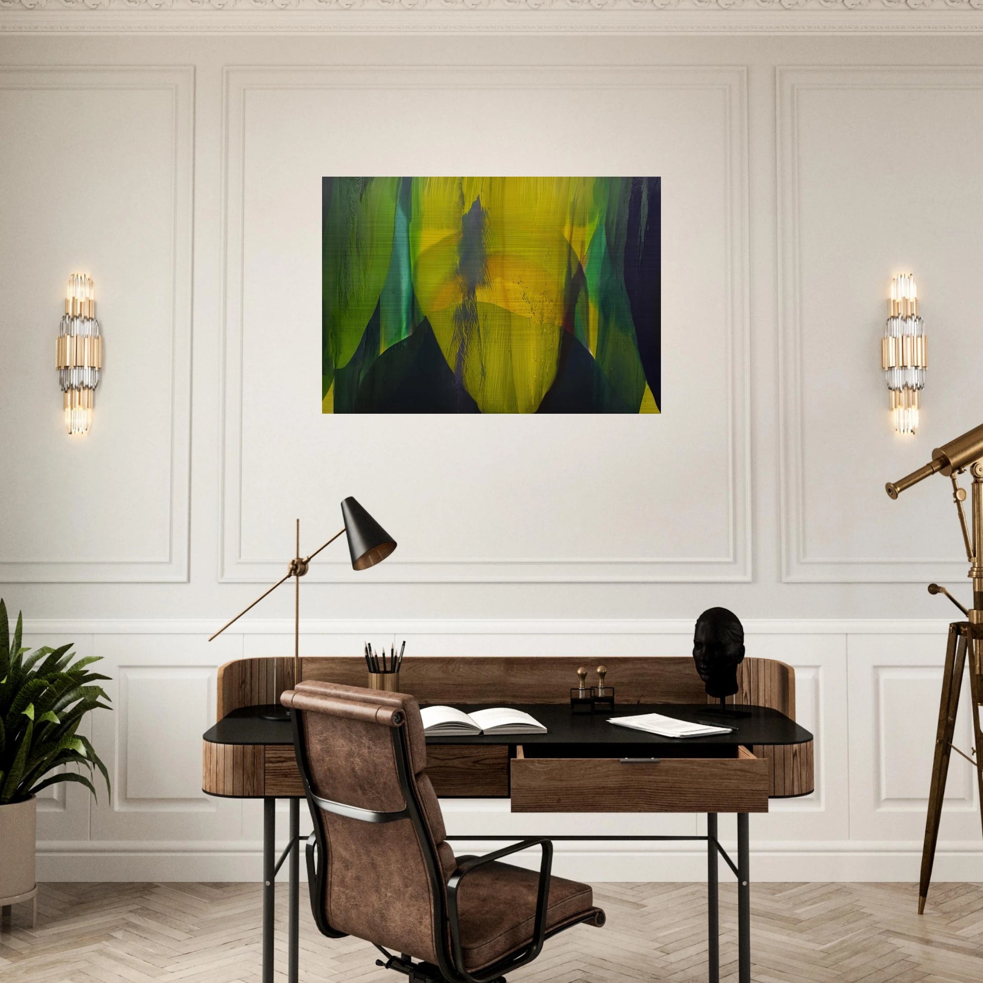Phenomena Lasting Dawn - 1977 - Paul Jenkins Brushed Aluminum Print - 70x100 cm / 28x40 inches | Paul Jenkins Aluminum Print | Paul Jenkins Prints