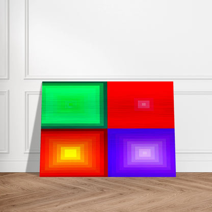 DVA-DVA - 1986 - Victor Vasarely Brushed Aluminum Print - 70x100 cm / 28x40 inches | Victor Vasarely Aluminum Print | Victor Vasarely Prints