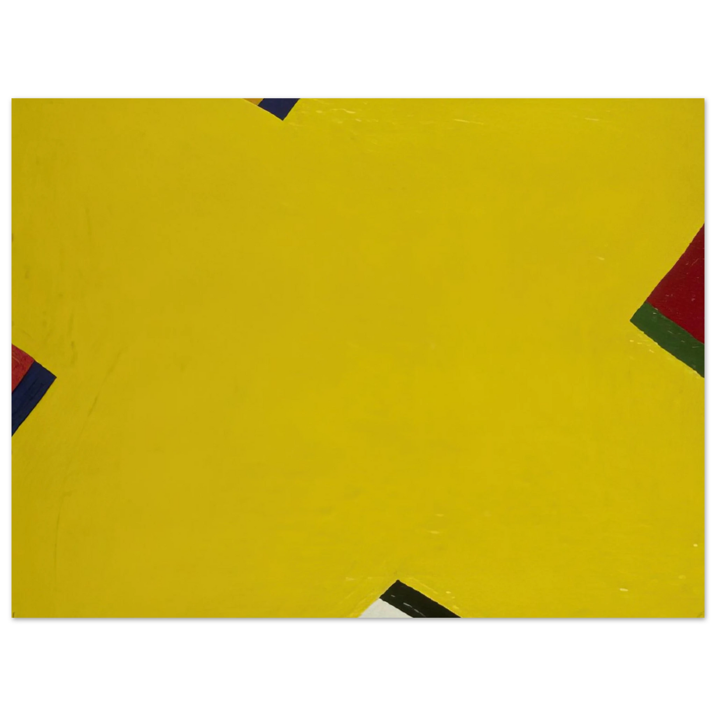 Al Held - Yellow  75x100 cm / 30x40inches Fine Art Poster
