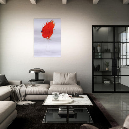 UNTITLED FLAME AND MIRROR 1967 - Antoni Tapies Brushed Aluminum Print - 70x100 cm / 28x40 inches | Antoni Tapies Aluminum Print | Antoni Tapies Prints