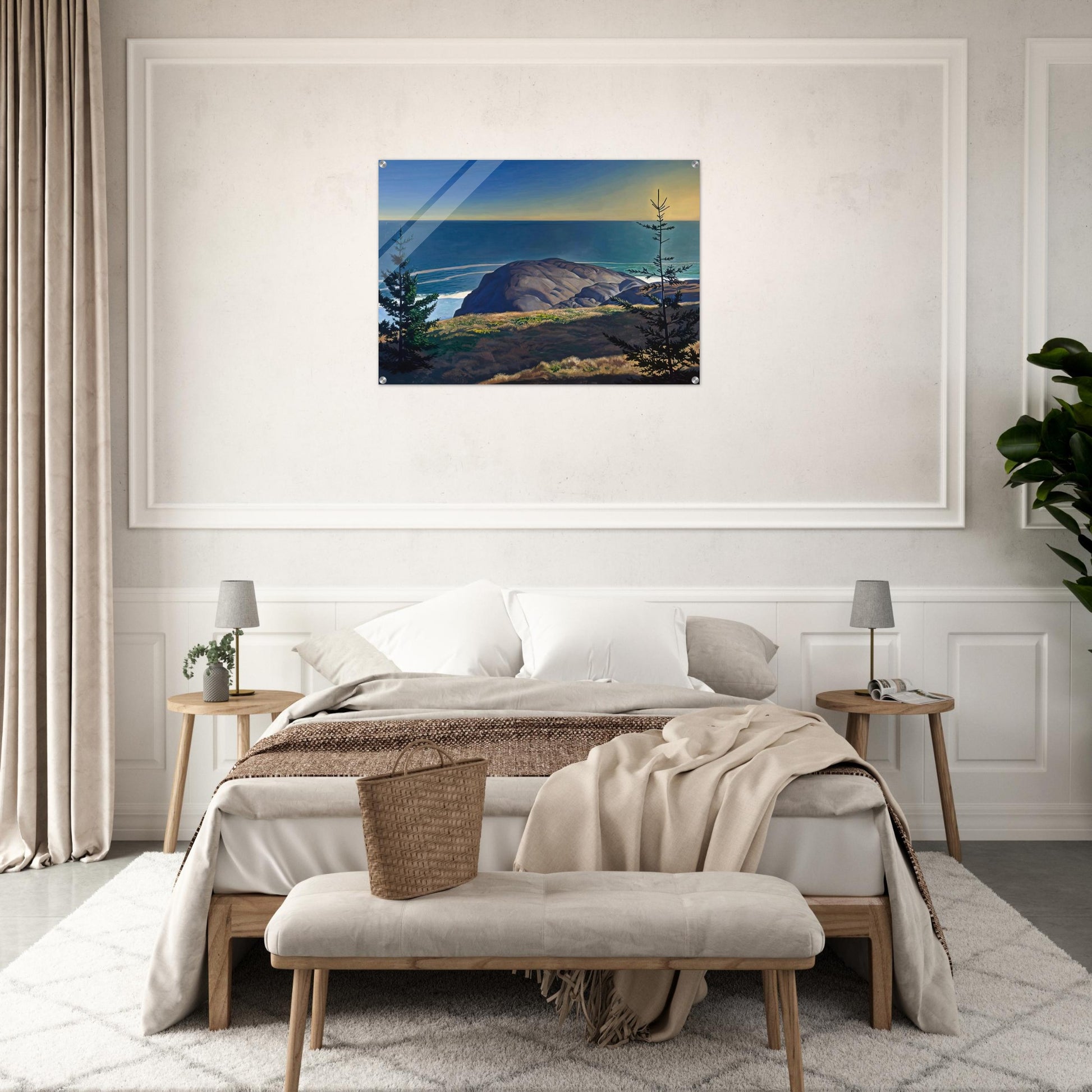 Young Spruces, Maine Coast - Rockwell Kent Acrylic Print - 70x100 cm / 28x40″ inches