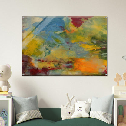 Blue Swirl - Sam Gilliam Acrylic Print - 70x100 cm / 28x40″ inches