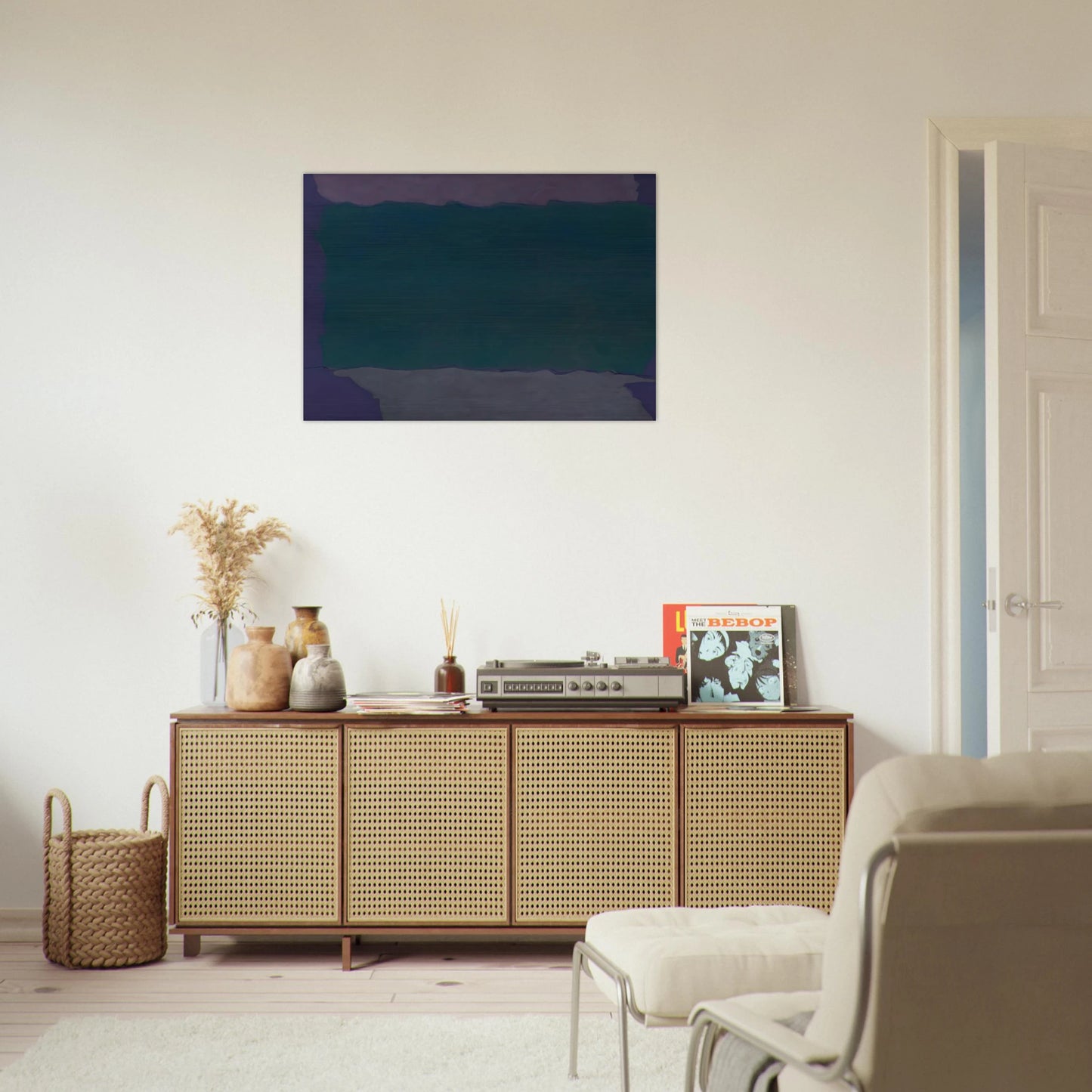 Infinity Field Lefkada Series - 1982 - Theodoros Stamos Brushed Aluminum Print - 70x100 cm / 28x40 inches | Theodoros Stamos Aluminum Print | Theodoros Stamos Prints